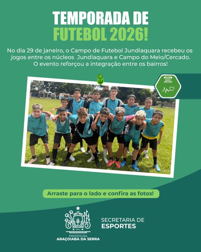Preparação para a temporada 2026 movimenta o futebol de base