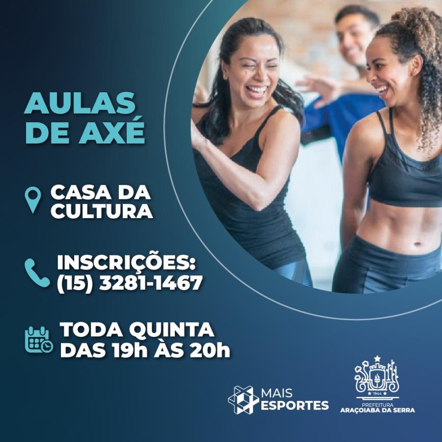 Aulas de Axé na Casa da Cultura