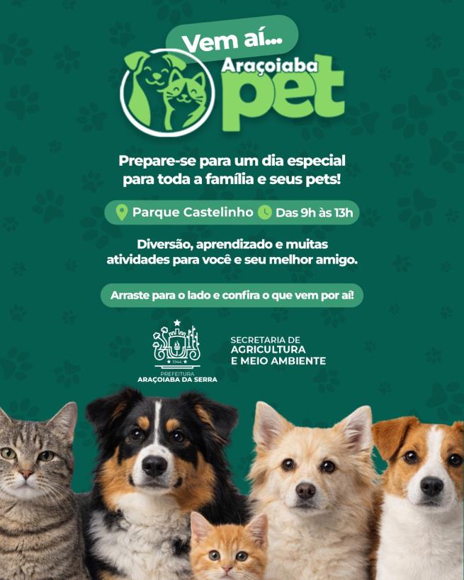 Araçoiaba Pet: confira a programação do evento