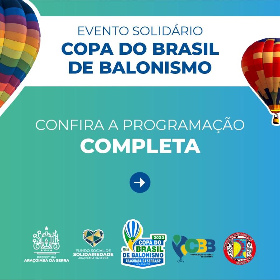 Programação Completa Copa do Brasil de Balonismo 2023