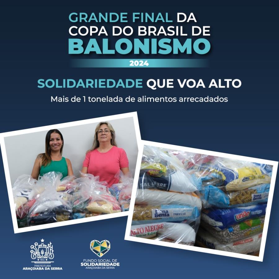 Arrecadação de Alimentos - Copa do Brasil de Balonismo 2024