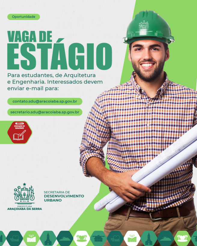 Vaga de Estágio para Estudantes de Arquitetura e Engenharia