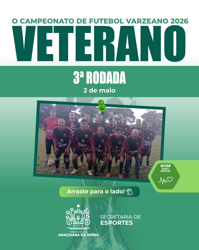 3ª rodada do Campeonato Varzeano Veterano é realizada no Arena Tio Gel