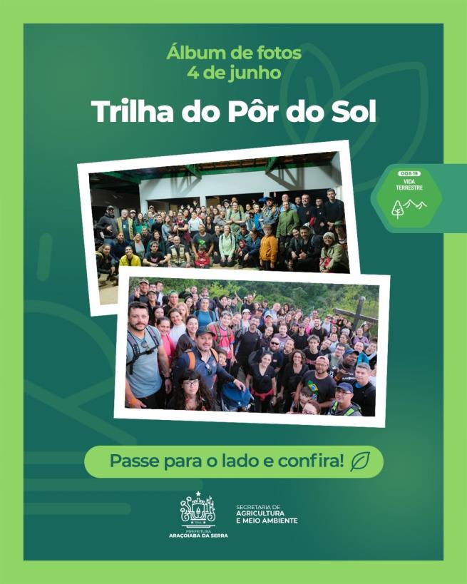 Trilha do Pôr do Sol reúne participantes em experiência de conexão com a natureza