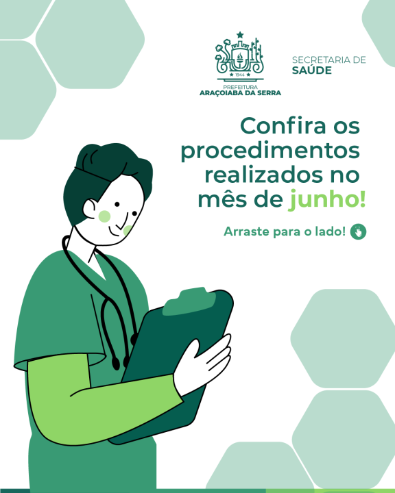 Resumo das Ações de Saúde – Junho