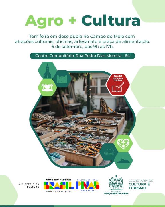 Campo do Meio recebe atrações culturais e feira