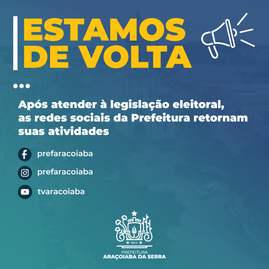 Estamos de volta! 📢