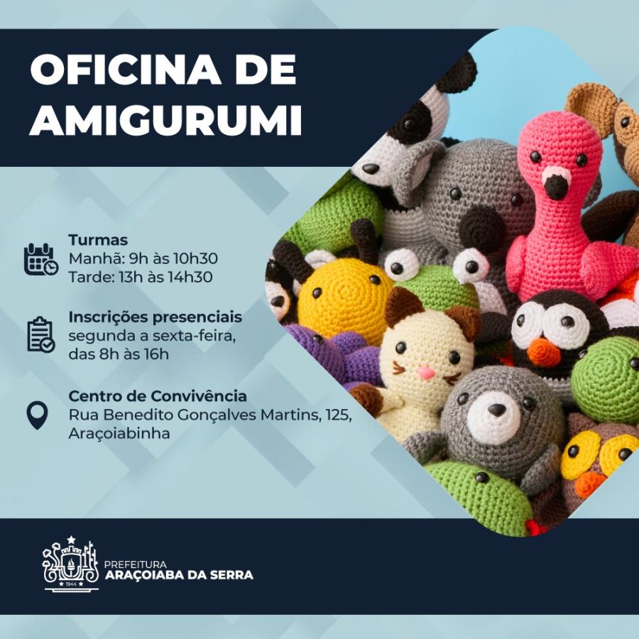Oficina de Amigurumi - Vagas Limitadas 2024