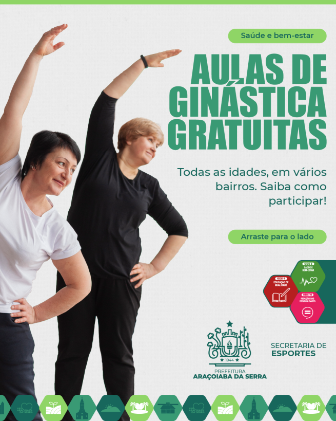 Aulas de Ginástica Gratuitas