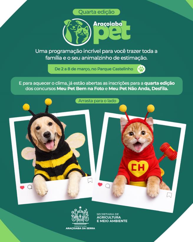 IV Araçoiaba Pet: Concurso e Diversão para Pets