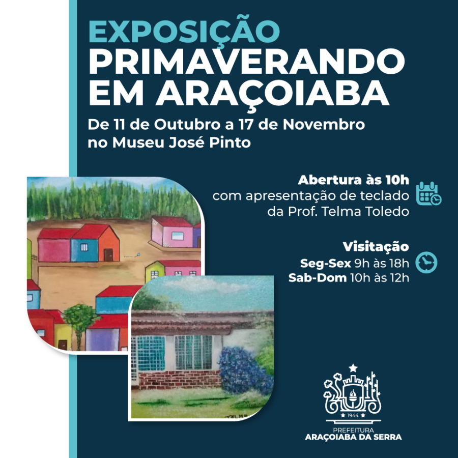 Exposição Primaverando em Araçoiaba