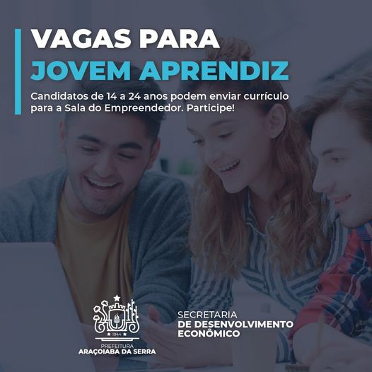 Se liga nessa grande oportunidade, jovem!