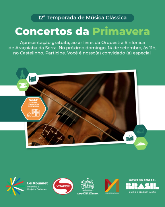 12ª Temporada de Música Clássica de Araçoiaba da Serra