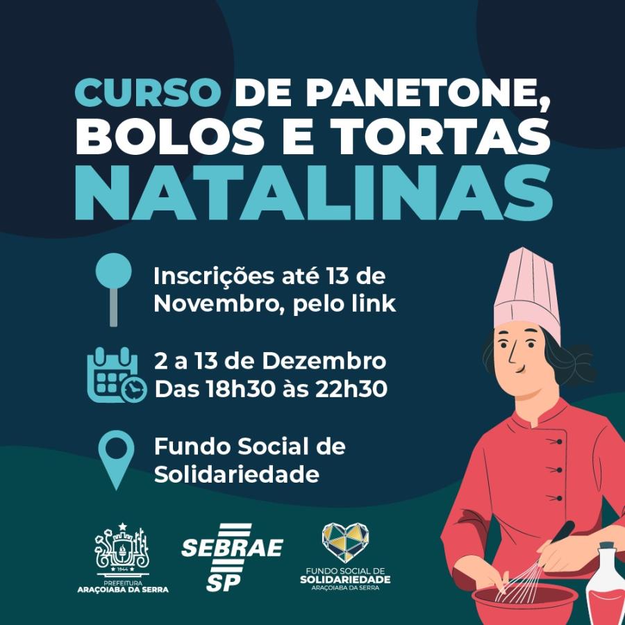 Curso de Panetone, Bolos e Tortas Natalinas - FSS 2024