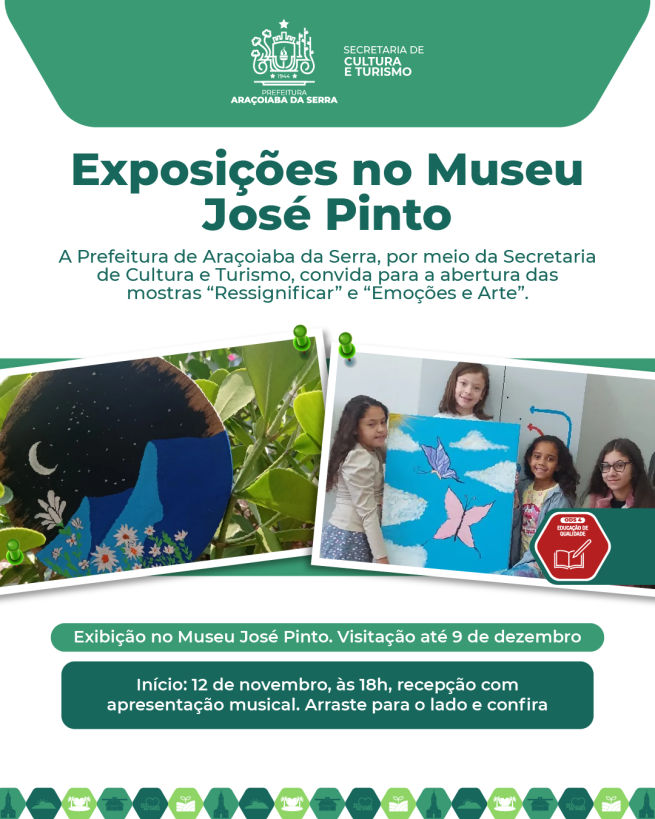 Exposições “Ressignificar” e “Emoções e Arte” celebram a criatividade no Museu José Pinto