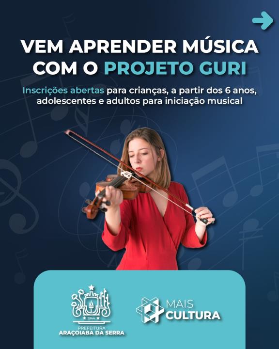 Inscrições abertas para Projeto Guri