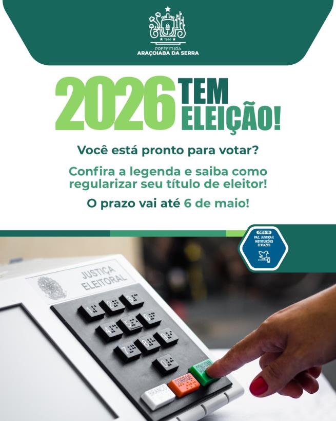Prazo final para regularizar o título de eleitor é dia 6 de maio