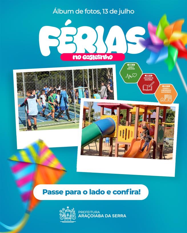 Programação das Férias no Castelinho começa com atividades esportivas