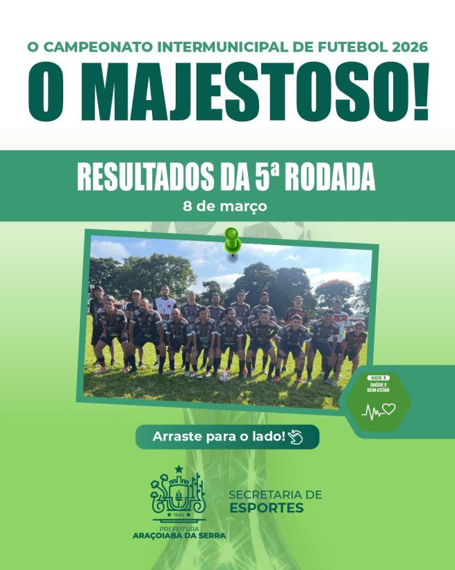 5ª rodada do Campeonato Intermunicipal de Futebol