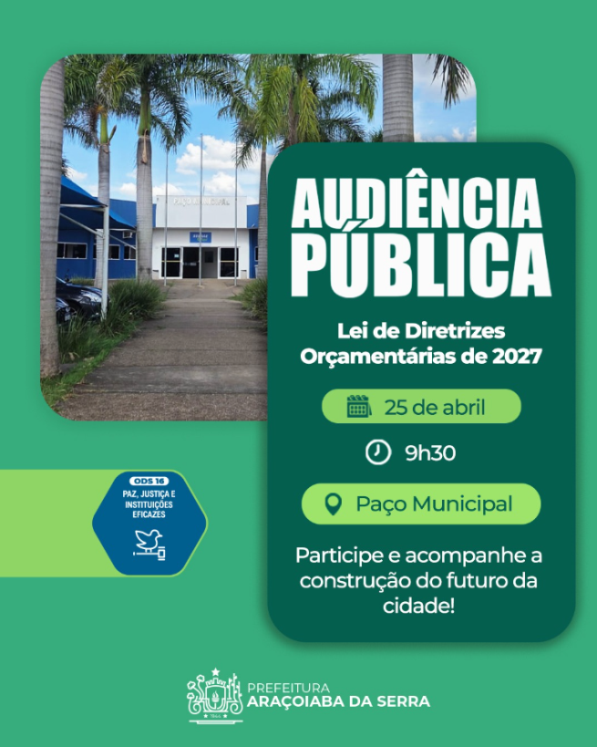 Audiência Pública da LDO 2027