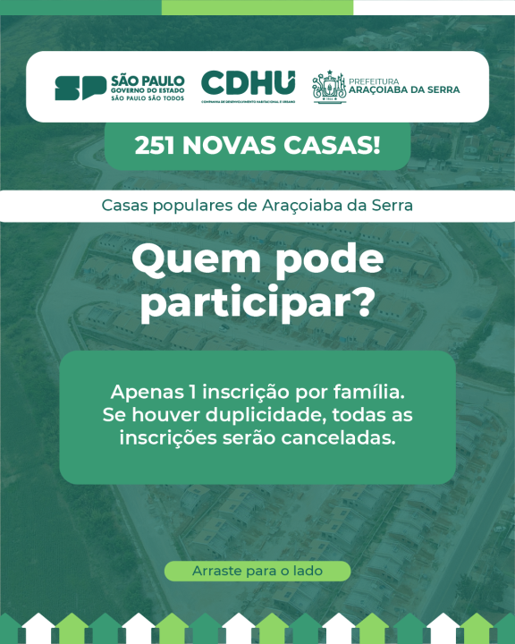CDHU Araçoiaba da Serra: Como Participar das Inscrições para Novas Moradias