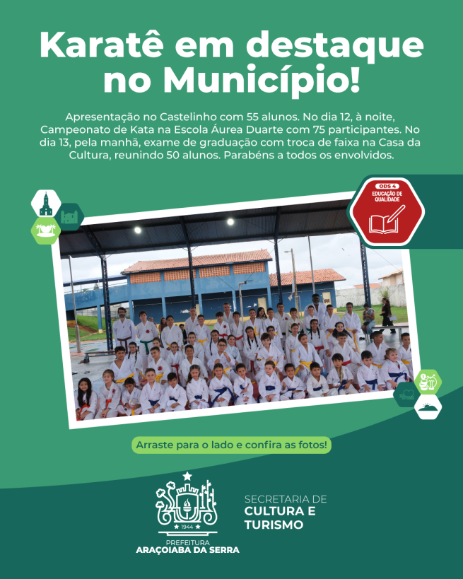 Karatê em destaque no Município