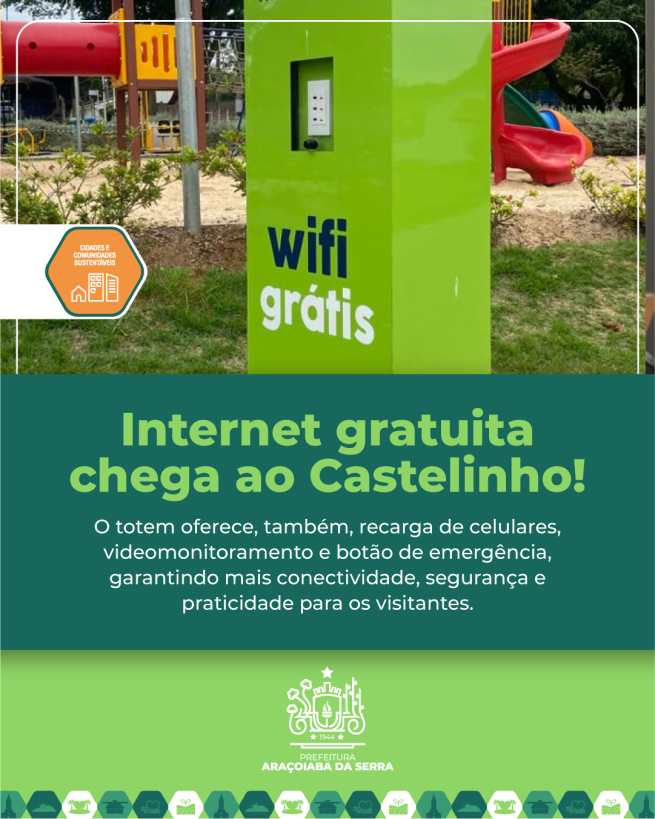 Totem Tecnológico Moderniza o Parque Castelinho