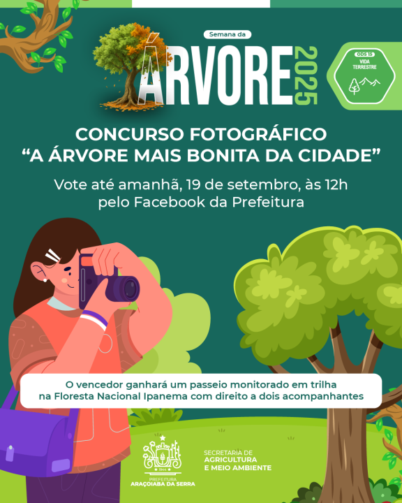 Semana da Árvore 2025: ''A árvore mais bonita da cidade''