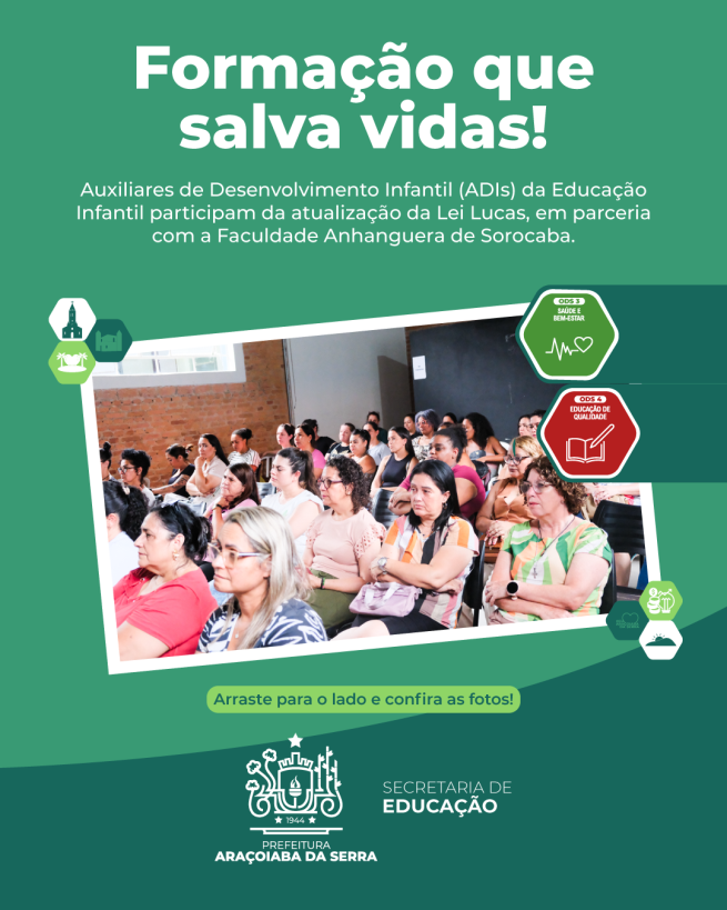 Auxiliares de Desenvolvimento Infantil recebem capacitação em primeiros socorros