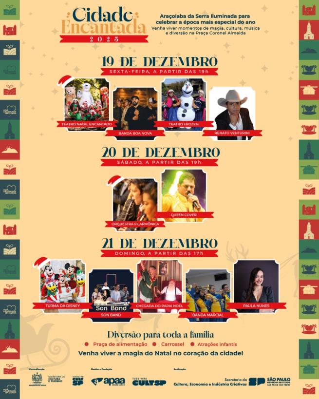 Cidade Encantada promete mais um final de semana de magia e atrações para toda a família