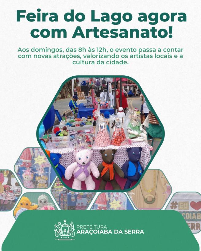 Feira do Lago agora com Artesanato