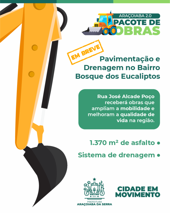 Araçoiaba 2.0: Pavimentação e drenagem na Rua José Alcade Poço