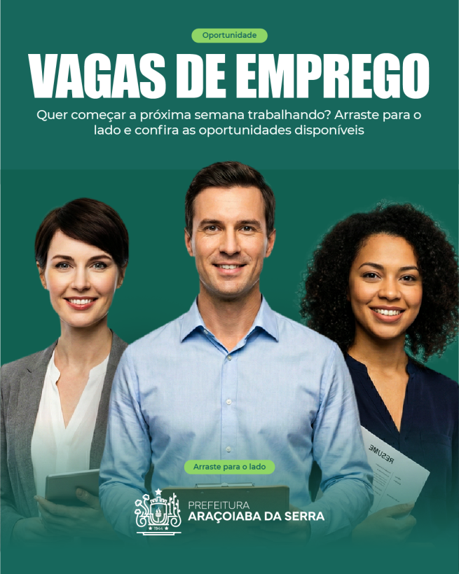 Oportunidade de Emprego no Município