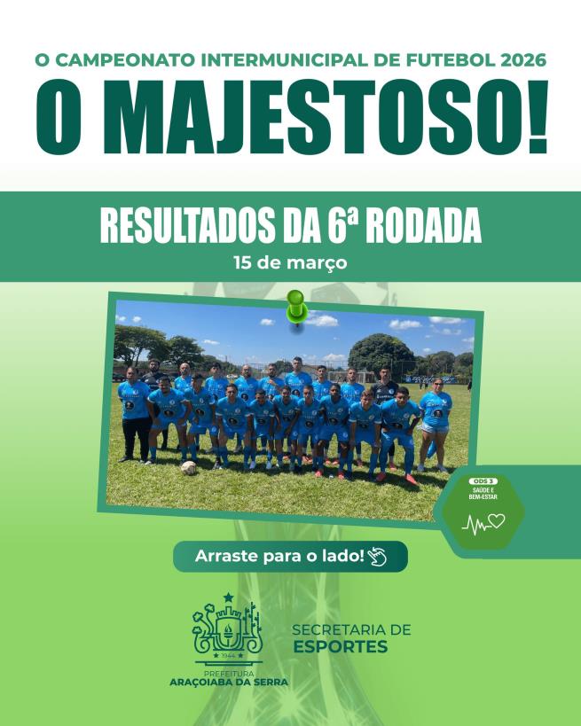 6ª rodada movimenta o Campeonato Intermunicipal