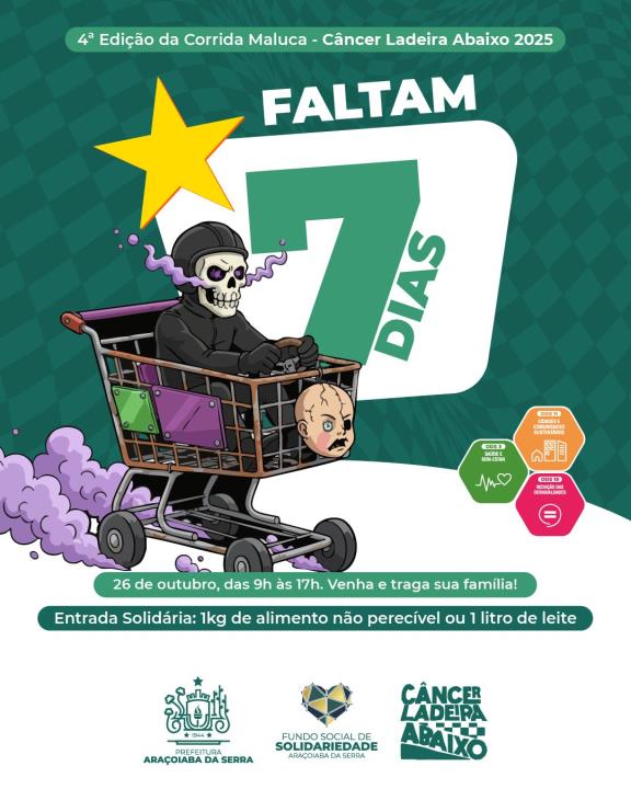Faltam 7 dias para a 4ª Edição da Corrida Maluca