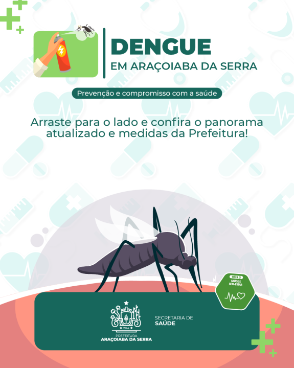 Araçoiaba da Serra mantém zero óbitos por dengue e reforça ações de prevenção