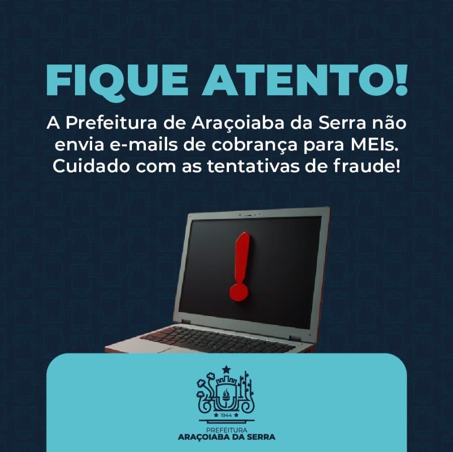 Alerta de cobrança falsa por email para MEIs