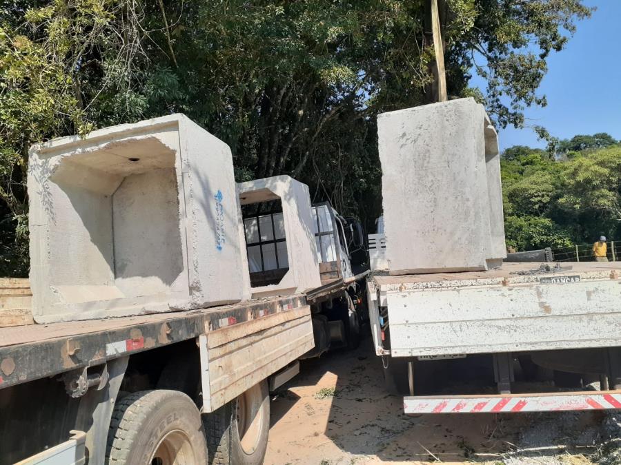 Reconstrução da ponte- Jundiacanga