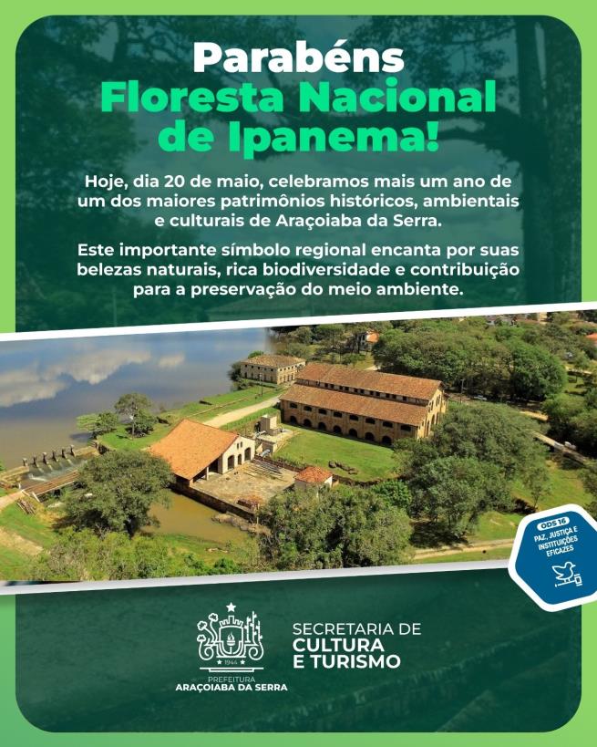 Parabéns, Floresta Nacional de Ipanema!