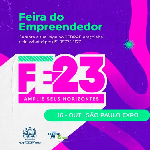 Araçoiaba da Serra na Feira do Empreendedor 2023!