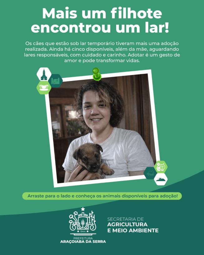 Adoção responsável transforma vidas em Araçoiaba da Serra