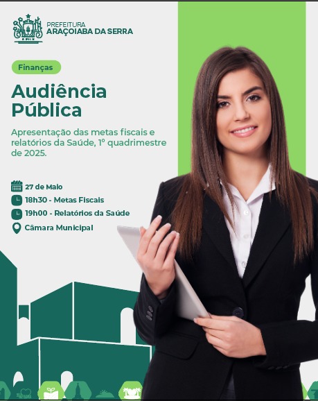 Audiência Pública - Metas fiscais primeiras quadrimestre