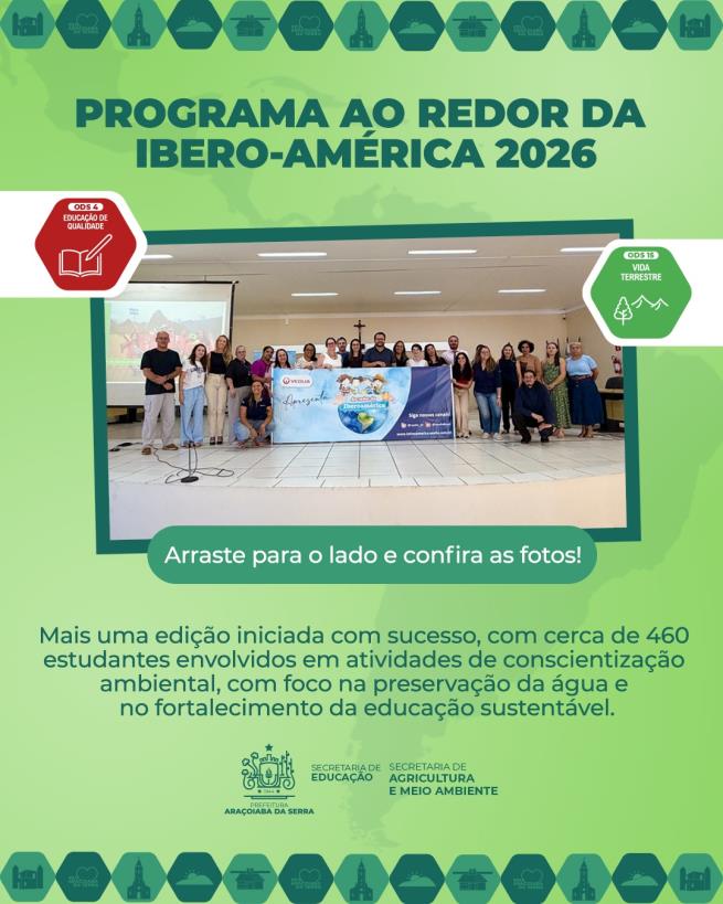 Abertura do programa “Ao Redor da Ibero-América 2026” promove conscientização ambiental