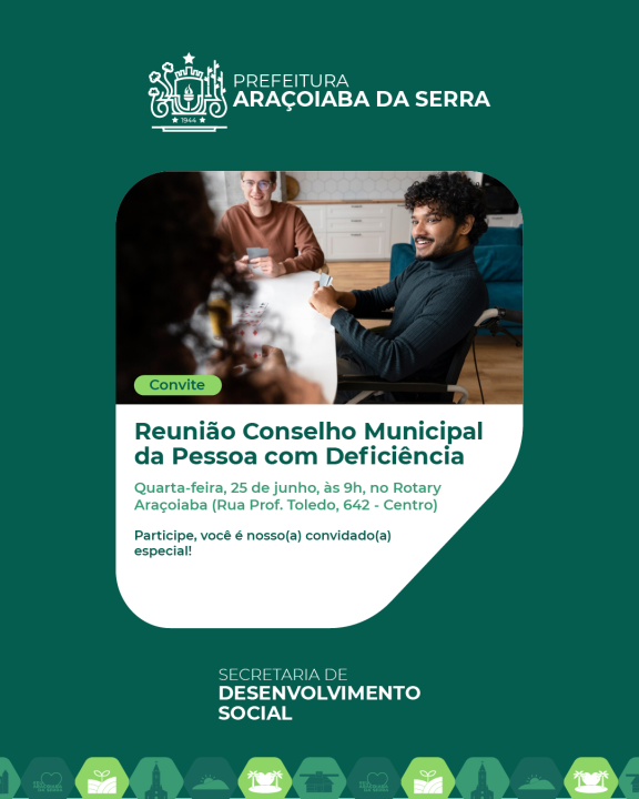 Convite Conselho Pessoa com Deficiência