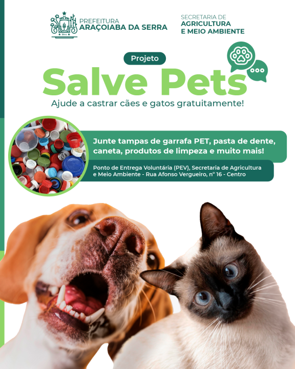 Projeto Salve Pets – Castrações Gratuitas com Solidariedade