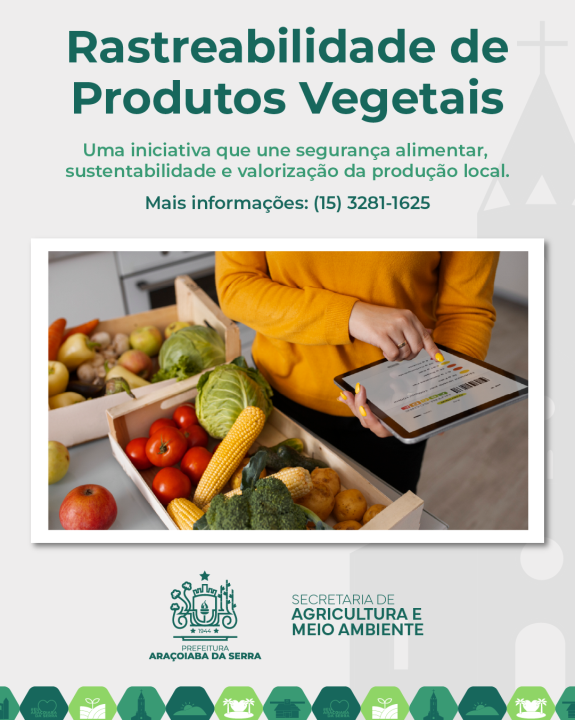 Rastreabilidade de Produtos Vegetais
