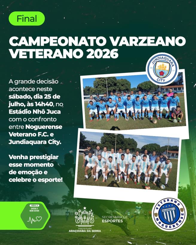 Campeonato Varzeano Veterano 2026 chega à grande final