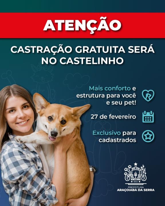 Mudança de local da castração gratuita