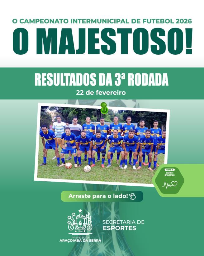 3ª Rodada do Intermunicipal agita o Jundiaquara