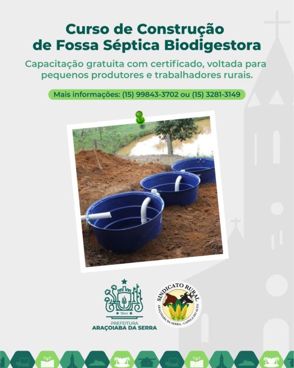 Curso de Construção de Fossa Séptica Biodigestora